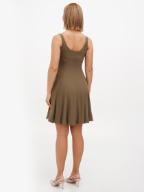Сукня міні Sassofono модель A272-SC-1766_хаки Сукня міні Sassofono модель A272-SC-1766_хаки Фото
