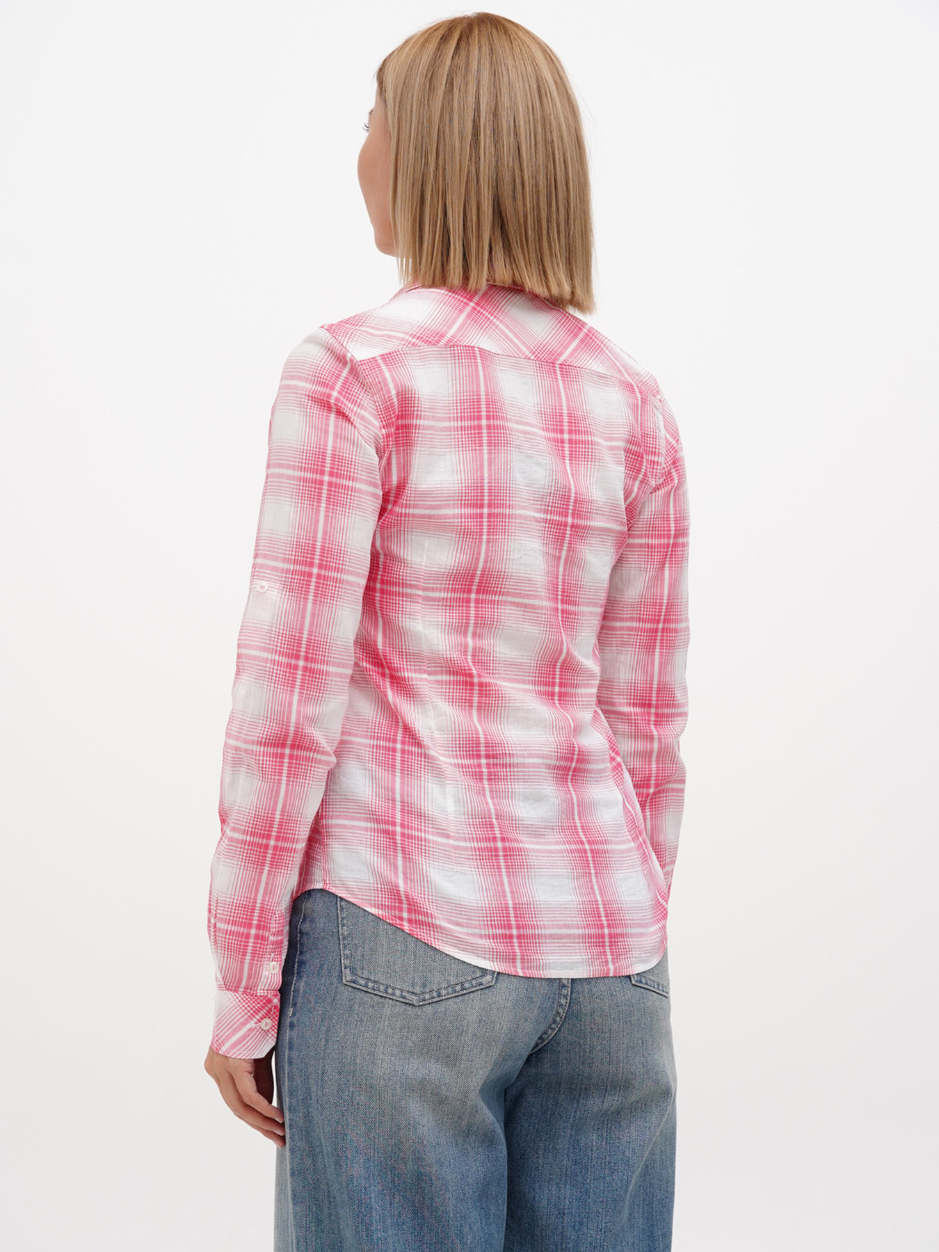 Рубашка Sassofono модель A272-SC-1774_фуксия Фото