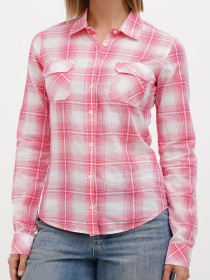 Рубашка Sassofono модель A272-SC-1774_фуксия Фото