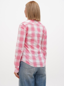 Сорочка повсякденна Sassofono модель A272-SC-1774_фуксия Сорочка повсякденна Sassofono модель A272-SC-1774_фуксия Фото