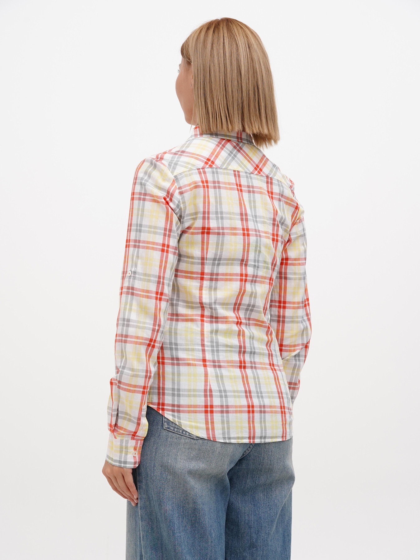 Рубашка Sassofono модель A272-SC-1775_оранжевый Фото