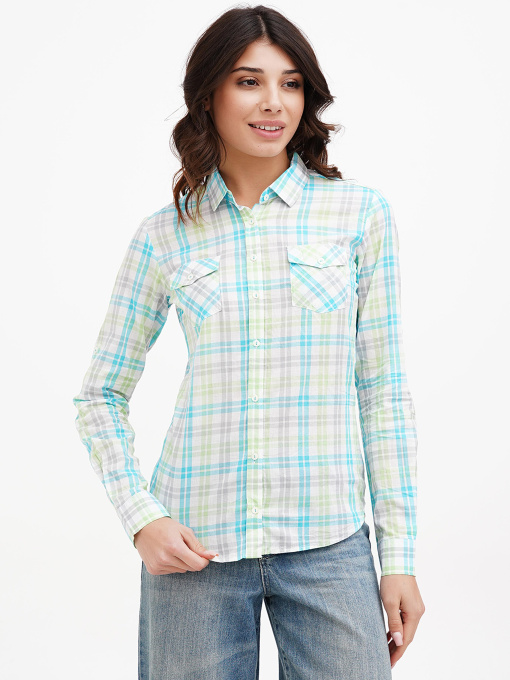 Сорочка повсякденна Sassofono модель A272-SC-1775_бирюзовый Фото