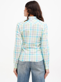 Сорочка повсякденна Sassofono модель A272-SC-1775_бирюзовый Фото