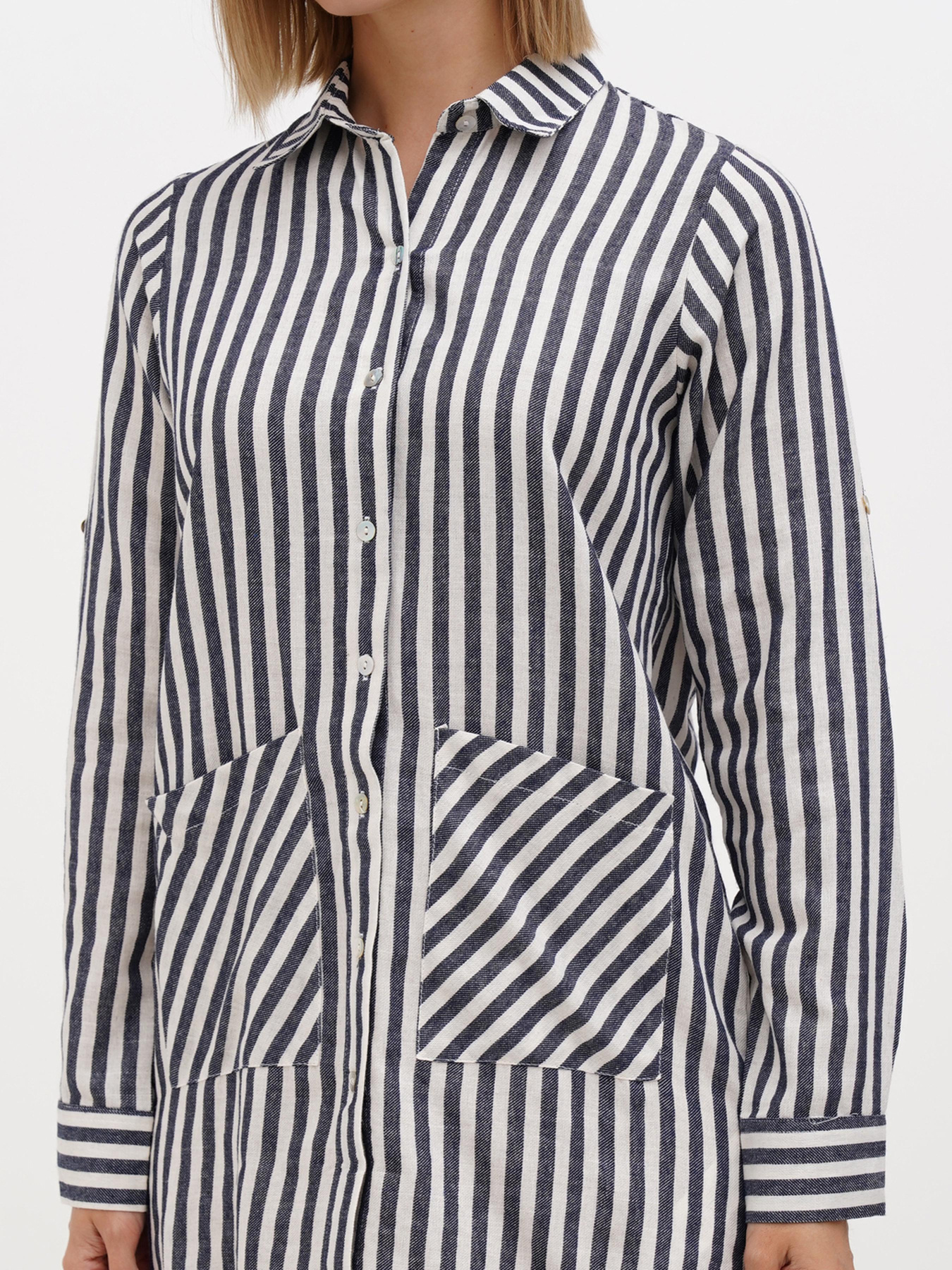 Платье мини Sassofono модель A272-SC-1779_синий Фото