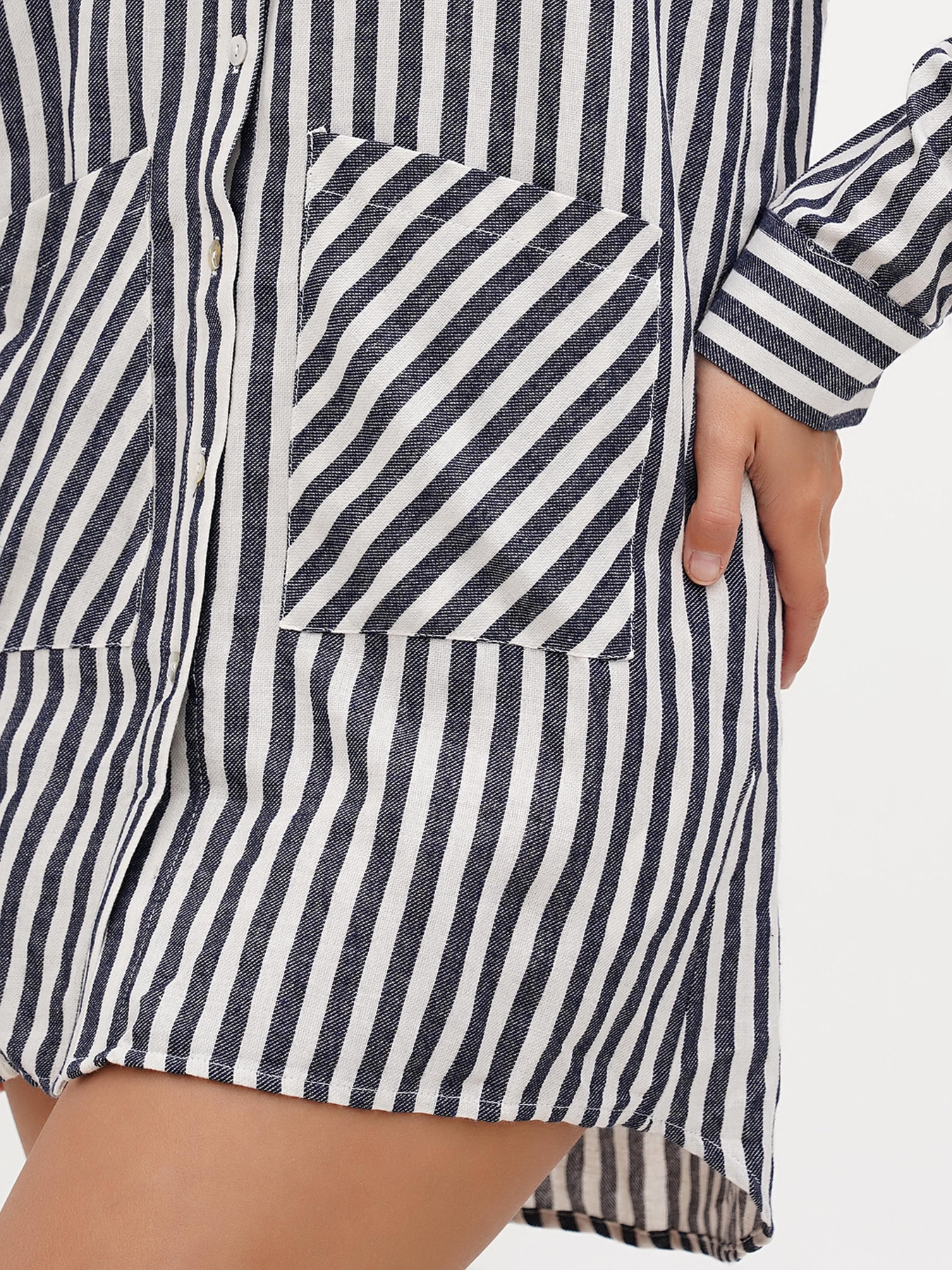 Платье мини Sassofono модель A272-SC-1779_синий Фото