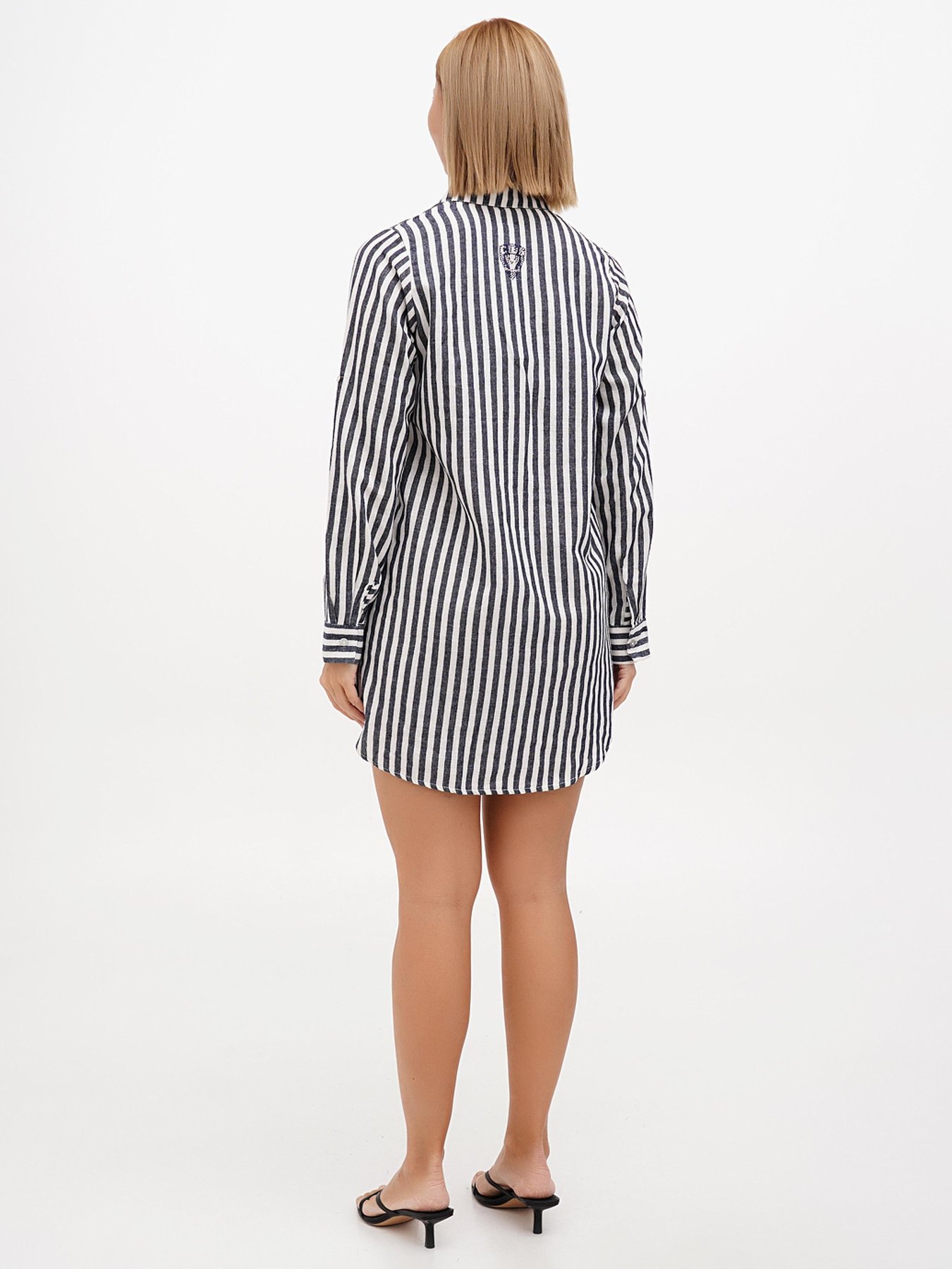 Платье мини Sassofono модель A272-SC-1779_синий Фото