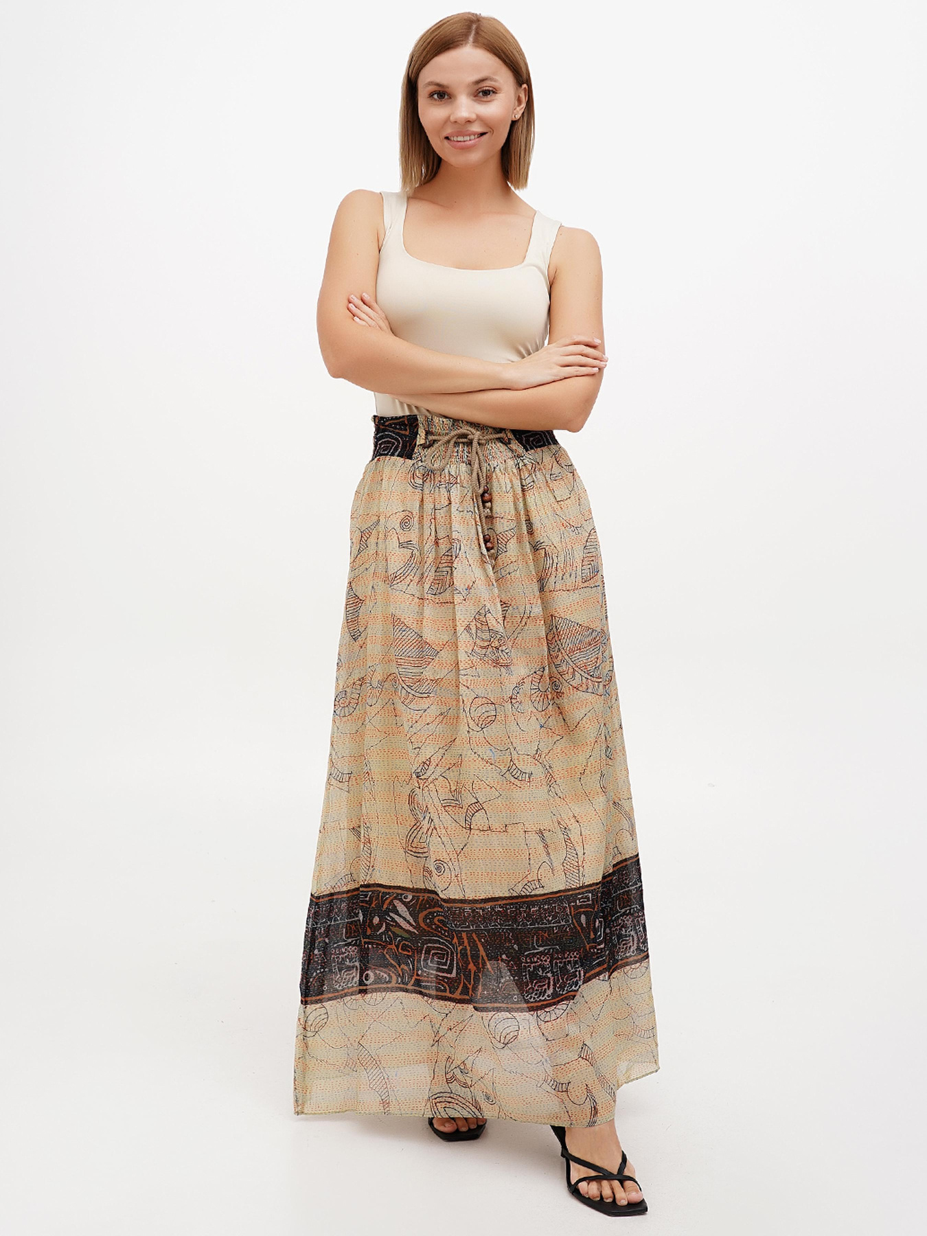 Юбка макси Sassofono модель A272-SC-1821 Фото