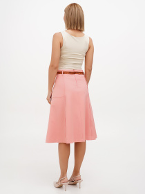 Юбка миди Sassofono модель A272-SC-1820_пудра Фото