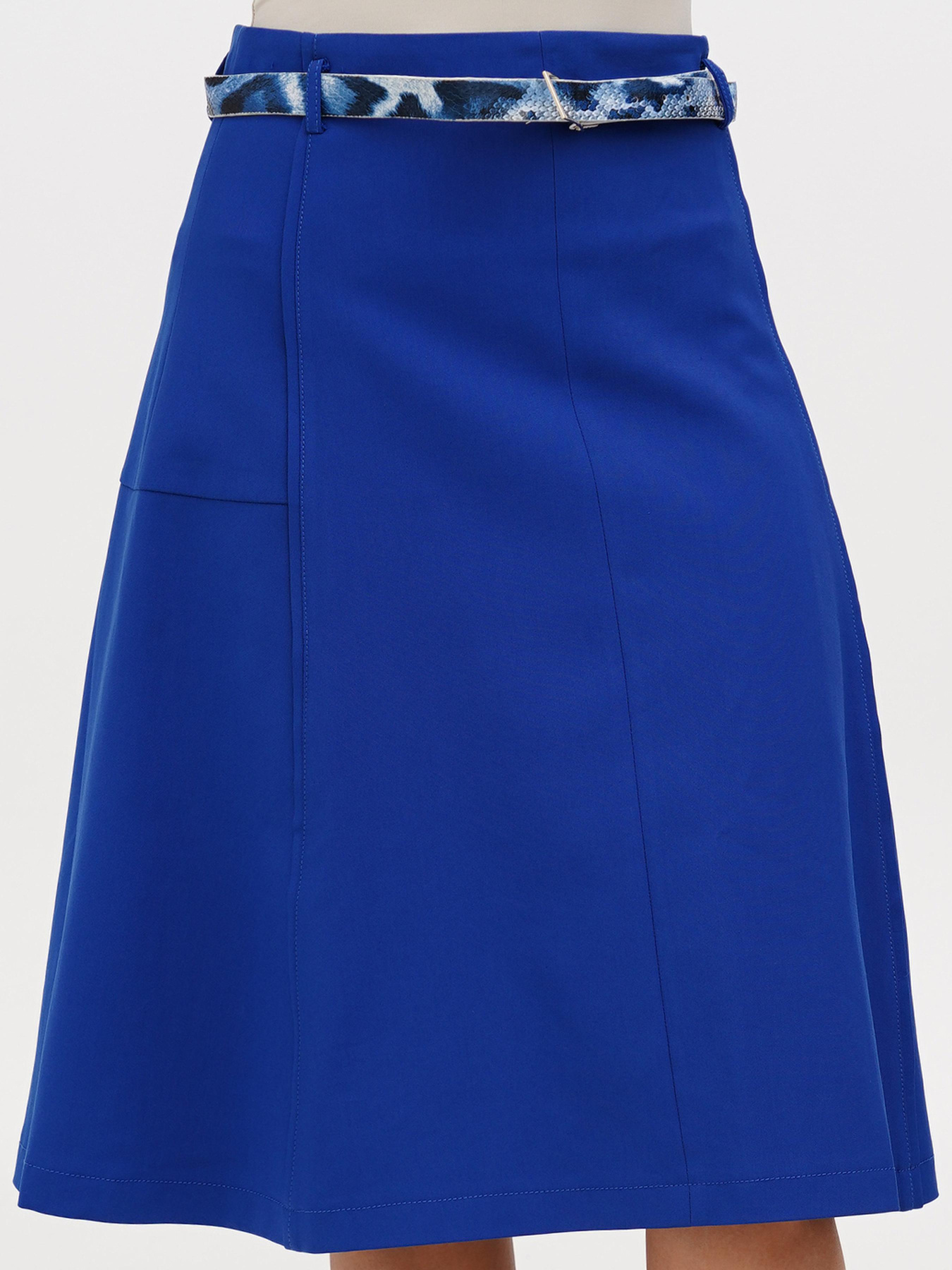 Юбка миди Sassofono модель A272-SC-1820_синий Фото