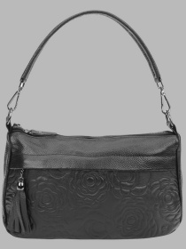 Сумка Borsa Leather модель 1t840-black Фото