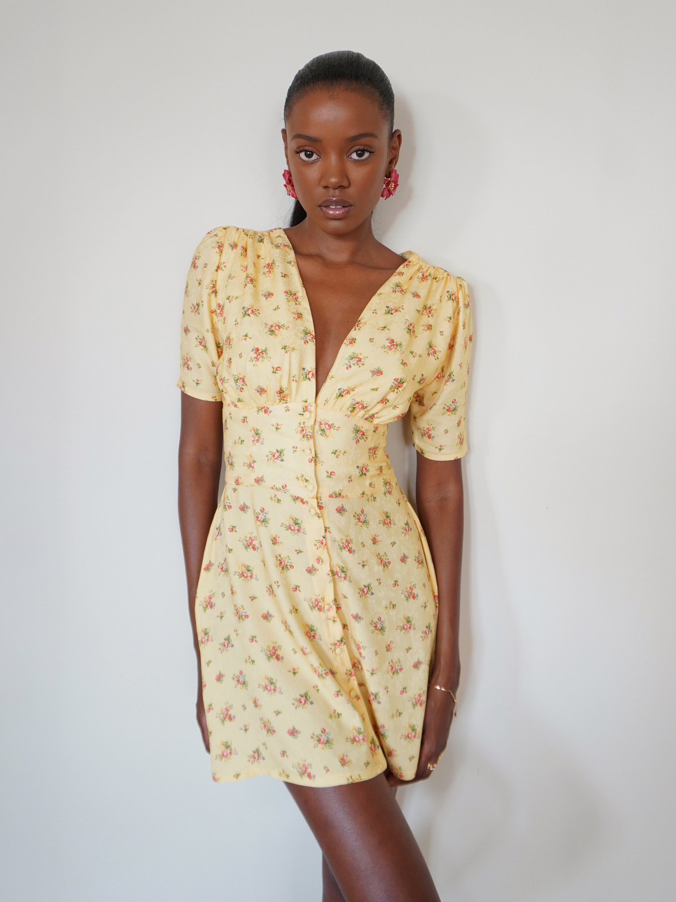 Платье мини Anais Gose Sophia yellow модель dress.mini.sophia.yellow Фото