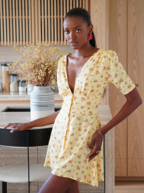 Платье мини Anais Gose Sophia yellow модель dress.mini.sophia.yellow Фото