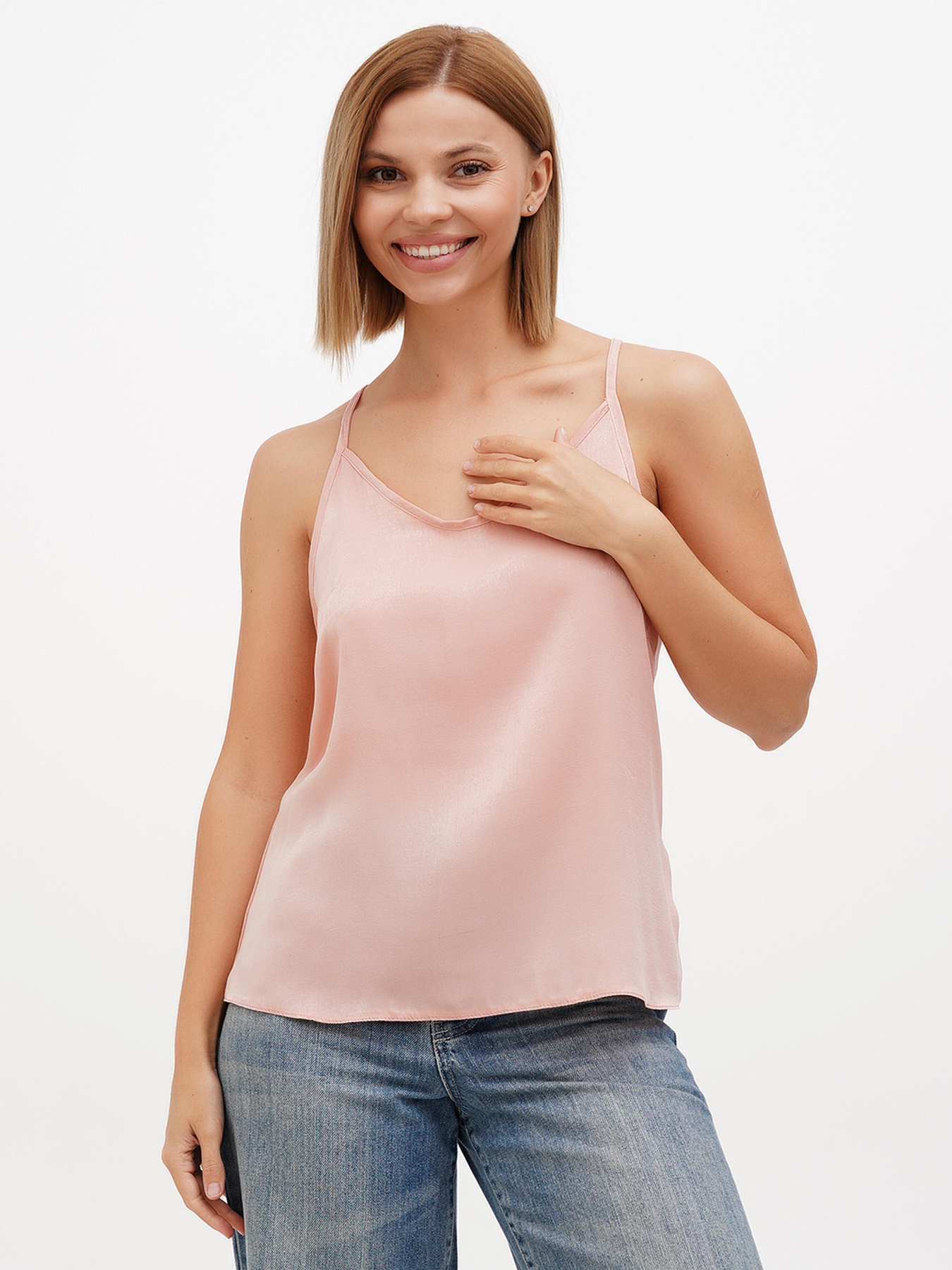 Майка Sassofono модель A272-SC-1830_пудра Фото