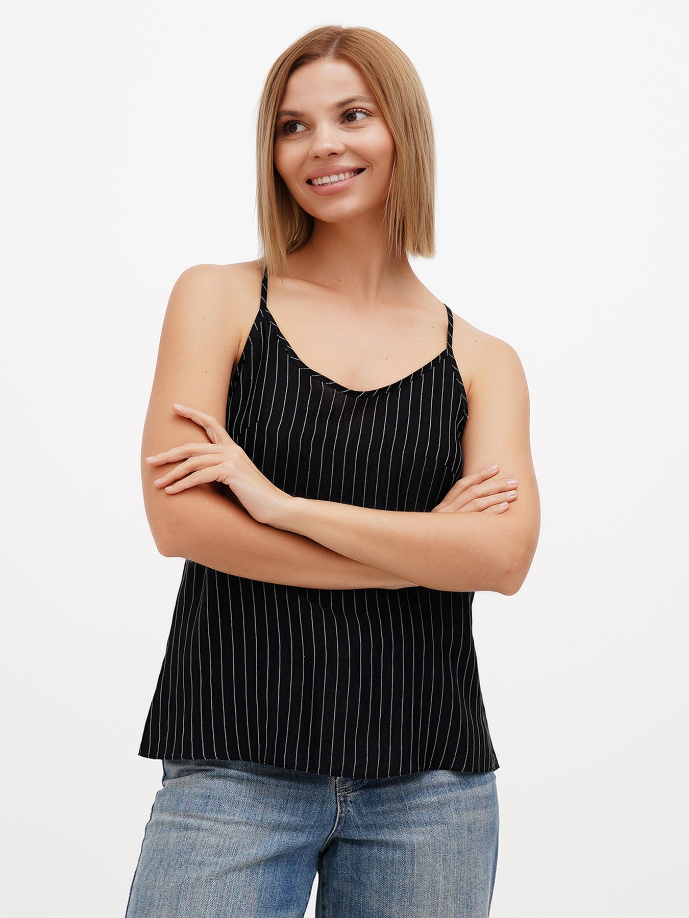 Майка Sassofono модель A272-SC-1831_чёрный Фото