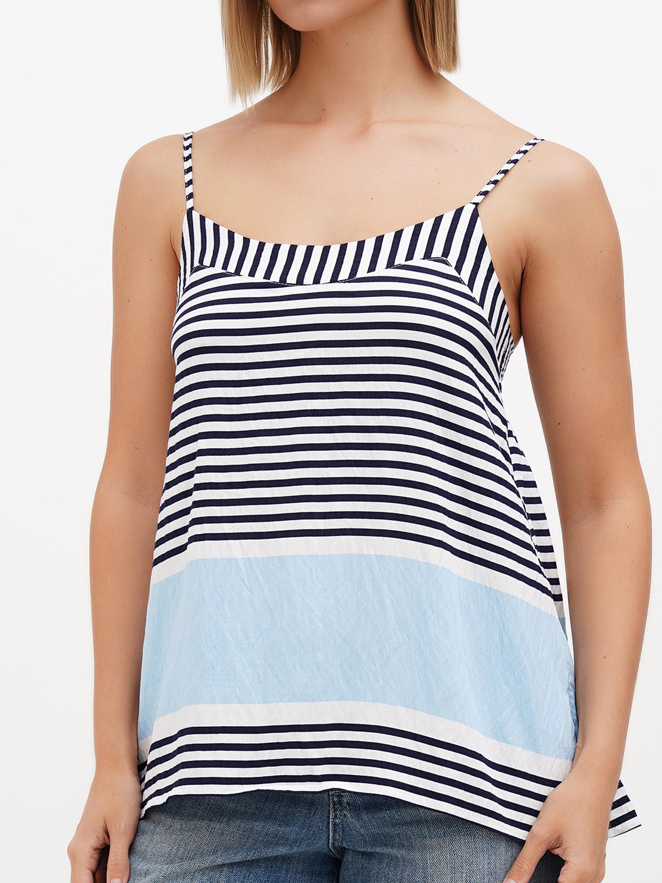 Майка Sassofono модель A272-SC-1833_голубой Фото