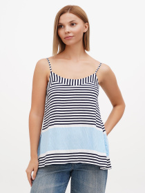 Майка Sassofono модель A272-SC-1833_голубой Фото