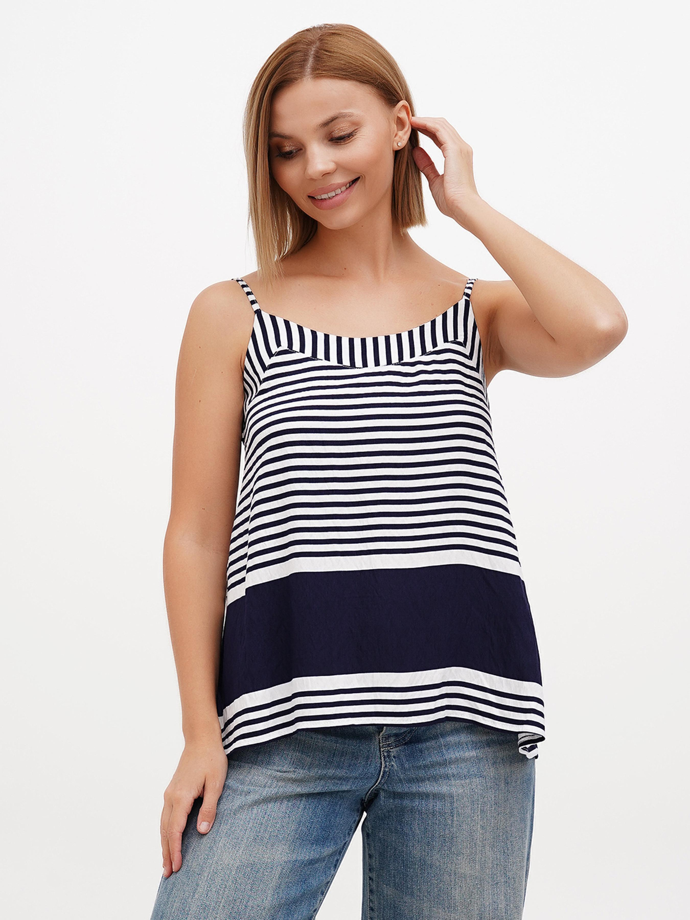 Майка Sassofono модель A272-SC-1833_тёмно-синий Фото