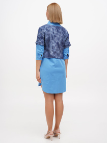 Сукня міні Sassofono модель A272-SC-1849_голубой Сукня міні Sassofono модель A272-SC-1849_голубой Фото