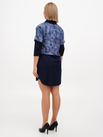 Сукня міні Sassofono модель A272-SC-1849_тёмно-синий Фото