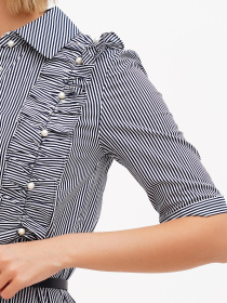 Платье мини Sassofono модель A272-SC-1850_тёмно-синий Фото