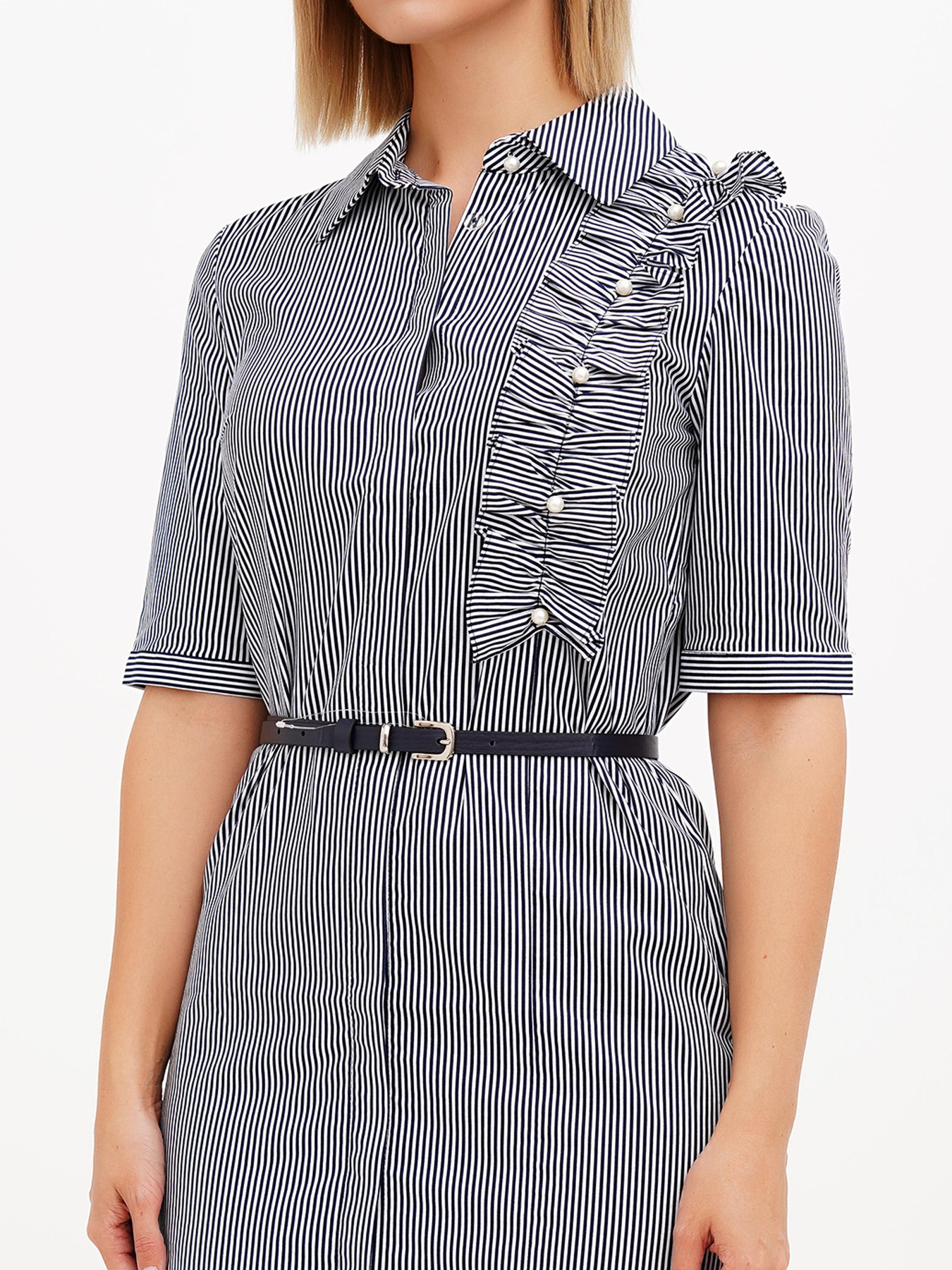 Платье мини Sassofono модель A272-SC-1850_тёмно-синий Фото