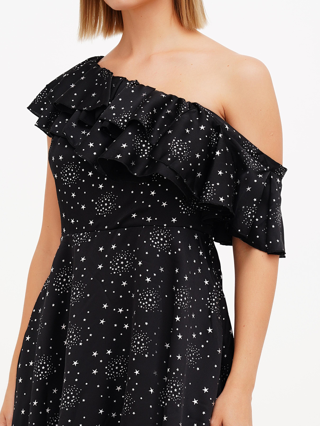 Платье мини Sassofono модель A272-SC-1852_чёрный Фото