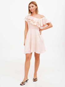 Платье мини Sassofono модель A272-SC-1852_пудра Фото