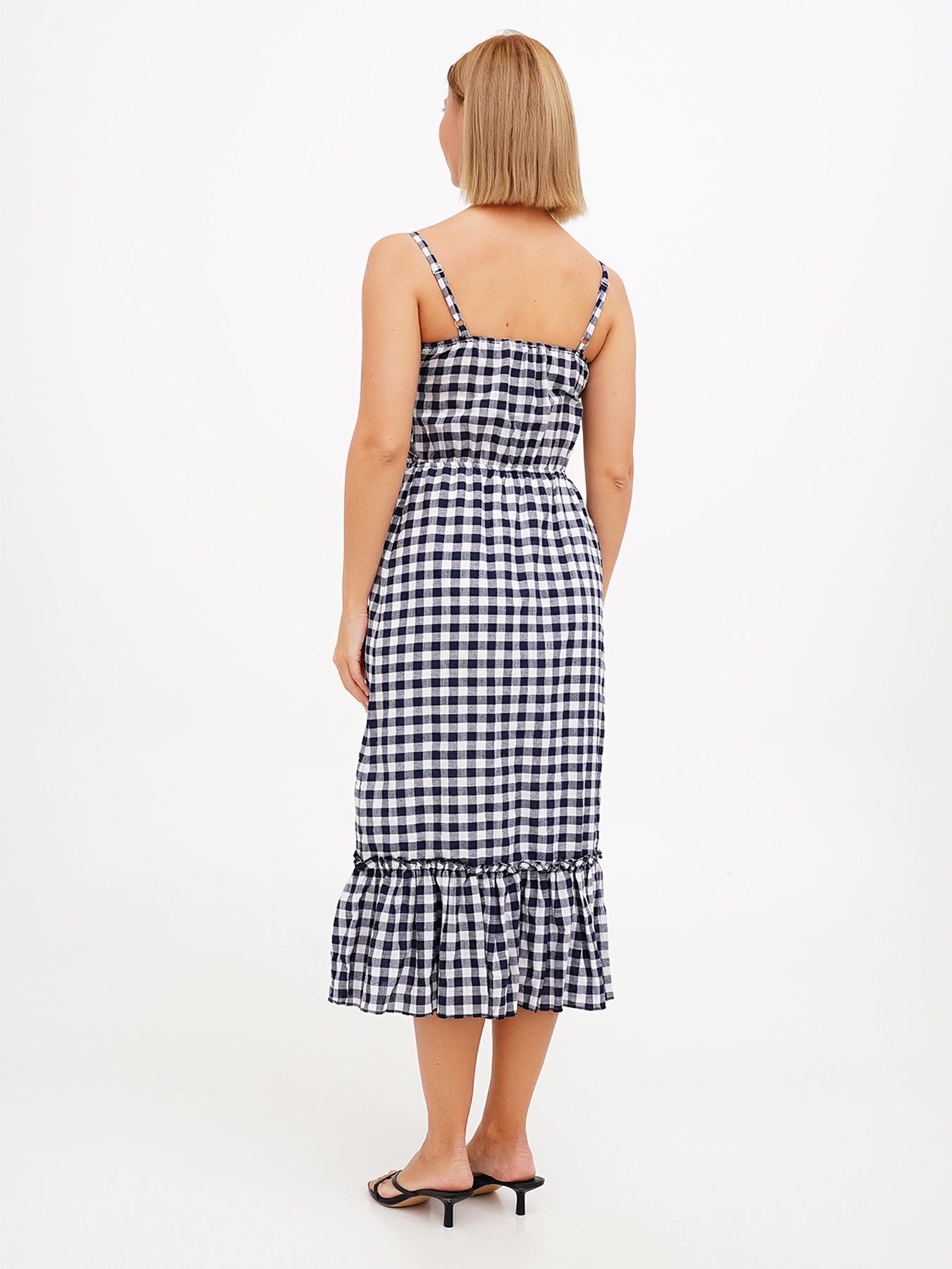 Сарафан Sassofono модель A272-SC-1860_тёмно-синий Фото