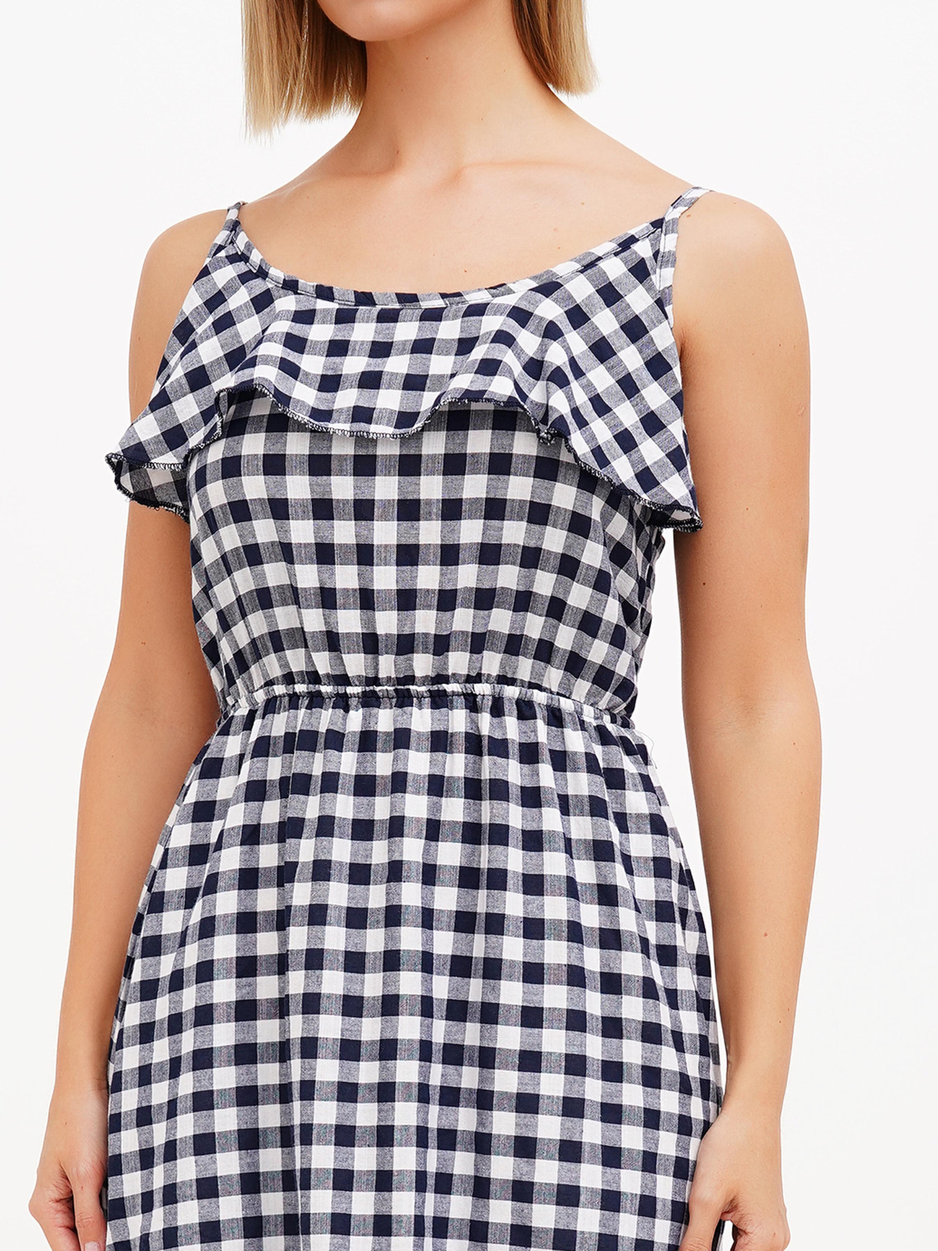 Сарафан Sassofono модель A272-SC-1860_тёмно-синий Фото