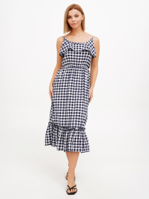 Сарафан Sassofono модель A272-SC-1860_тёмно-синий Фото