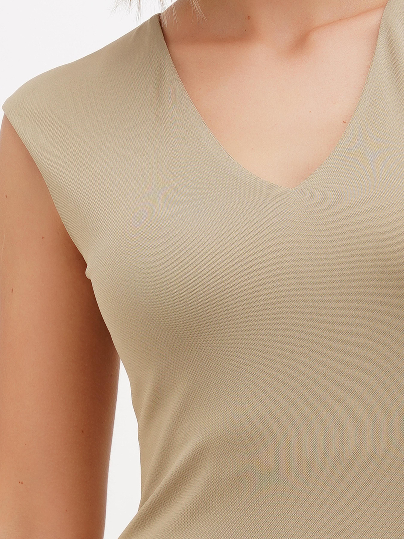 Майка Sassofono модель A272-SF-2079_бежевый Фото