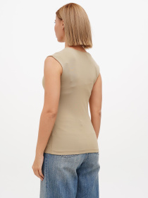 Майка Sassofono модель A272-SF-2079_бежевый Фото
