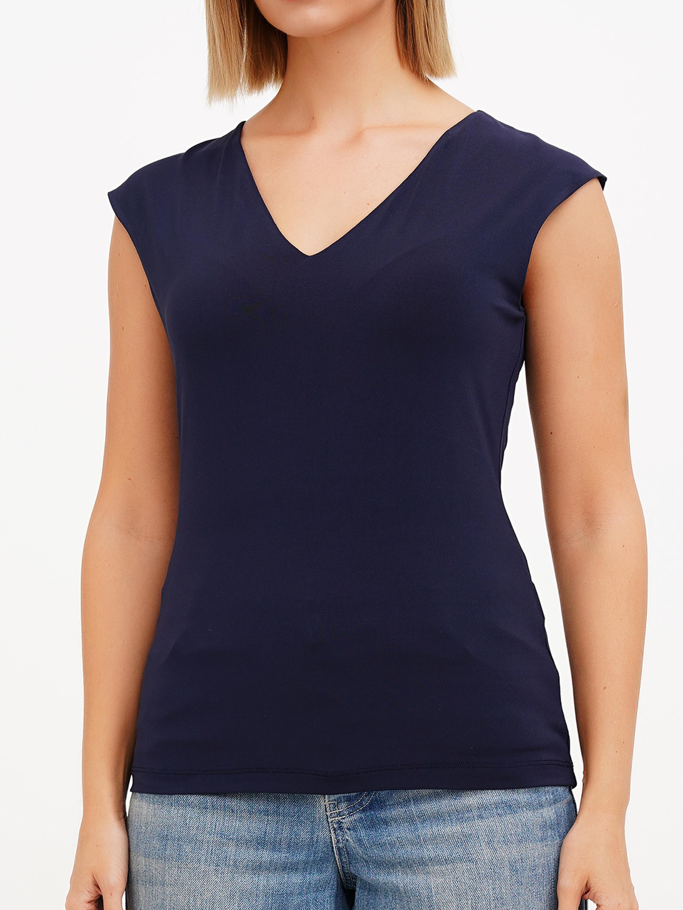 Майка Sassofono модель A272-SF-2079_тёмно-синий Фото