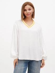 Блуза Sassofono модель A272-SF-1969_молочный_жёлтый Фото