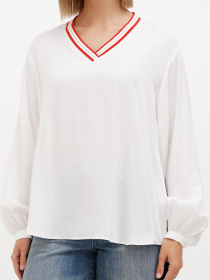 Блуза Sassofono модель A272-SF-1969_молочный_оранжевый Фото