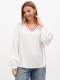 Блуза Sassofono модель A272-SF-1969_молочный_оранжевый Фото