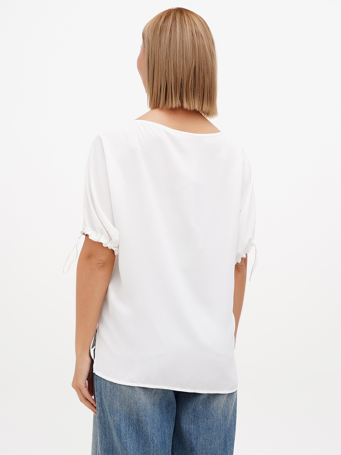 Блуза Sassofono модель A272-SF-1976_молочный_пудровый Фото