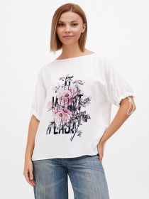 Блуза Sassofono модель A272-SF-1976_молочный_пудровый Фото