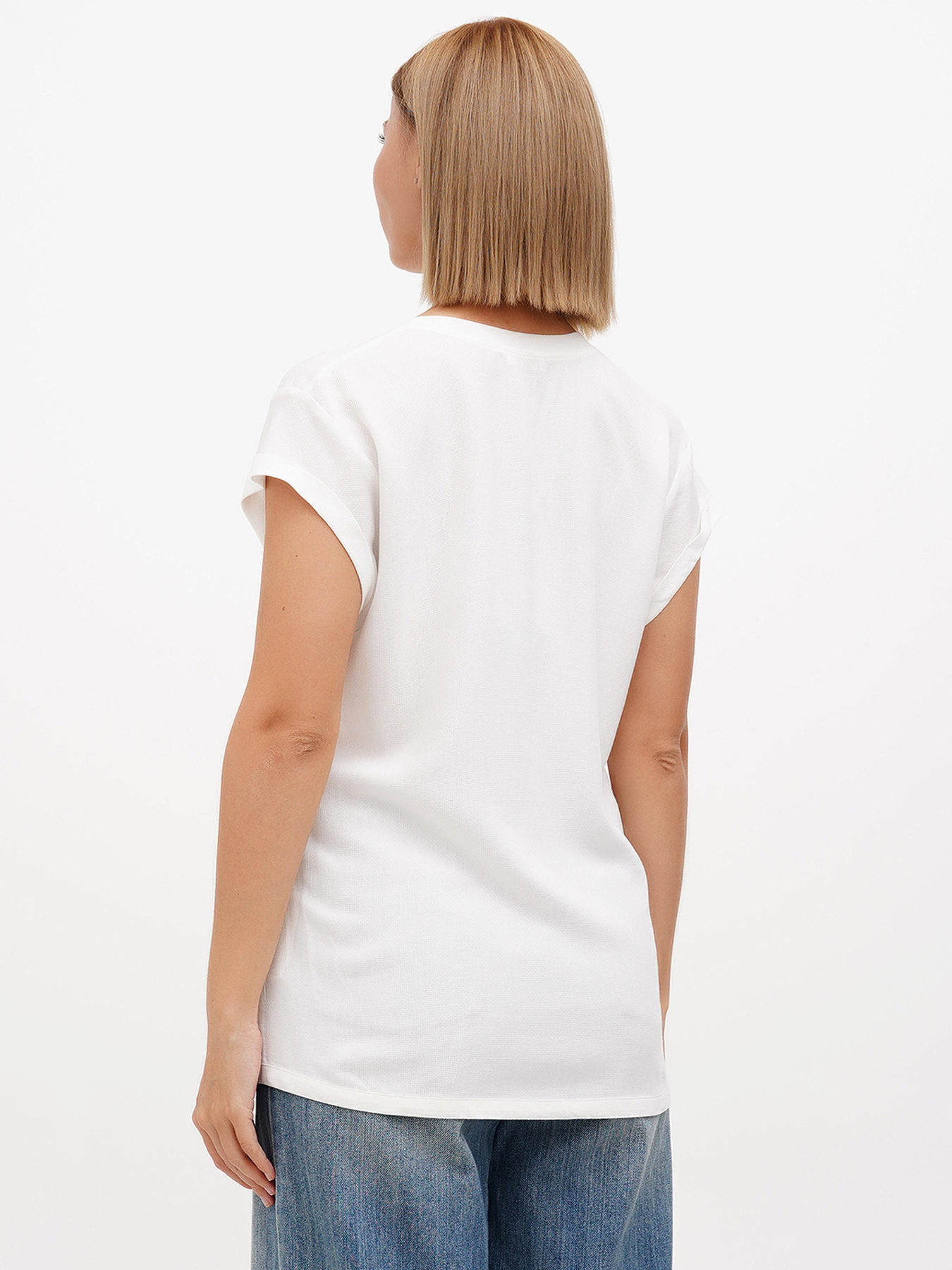 Блуза Sassofono модель A272-SF-1981_молочный_пудра Фото