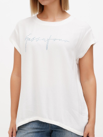 Блуза Sassofono модель A272-SF-1981_молочный_синий Фото