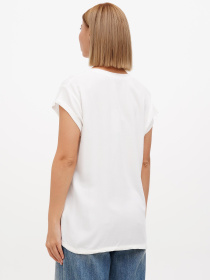 Блуза Sassofono модель A272-SF-1981_молочный_синий Фото