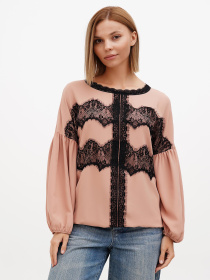 Блуза Sassofono модель A272-SF-2021_бежевый Фото