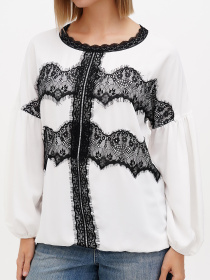 Блуза Sassofono модель A272-SF-2021_молочный Фото