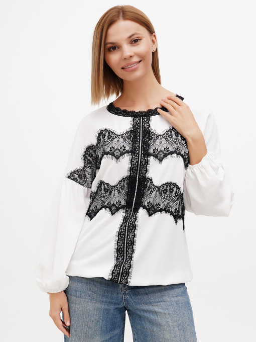 Блуза Sassofono модель A272-SF-2021_молочный Фото