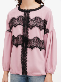 Блуза Sassofono модель A272-SF-2021_пудра Блуза Sassofono модель A272-SF-2021_пудра Фото