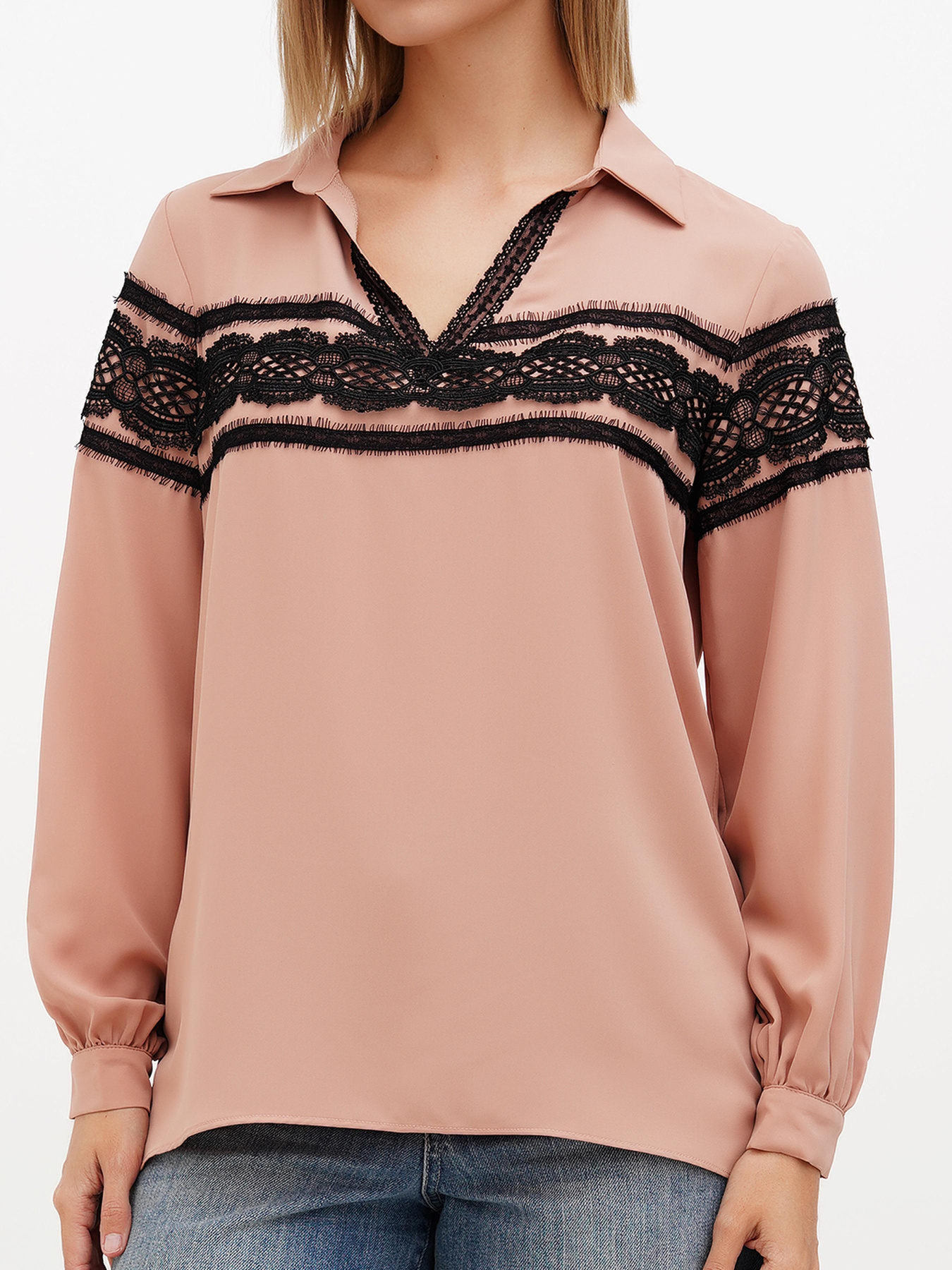 Блуза Sassofono модель A272-SF-2022_бежевый Фото