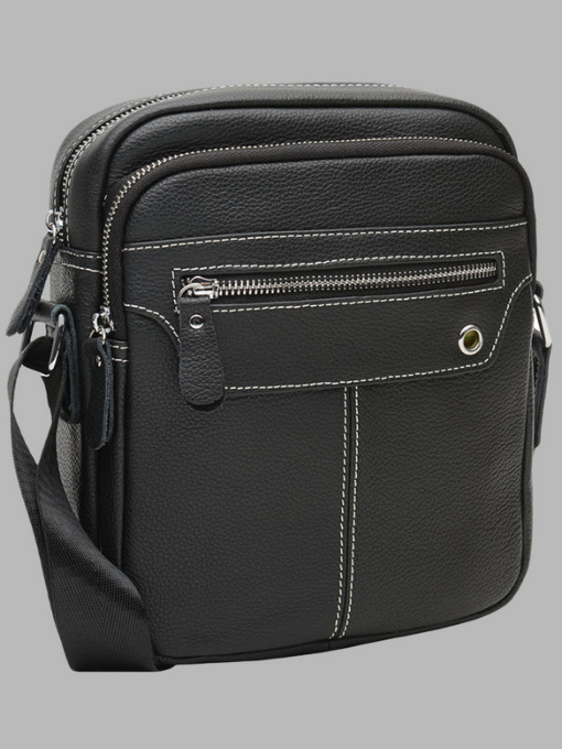 Мессенджер Borsa Leather модель K12221-black Фото