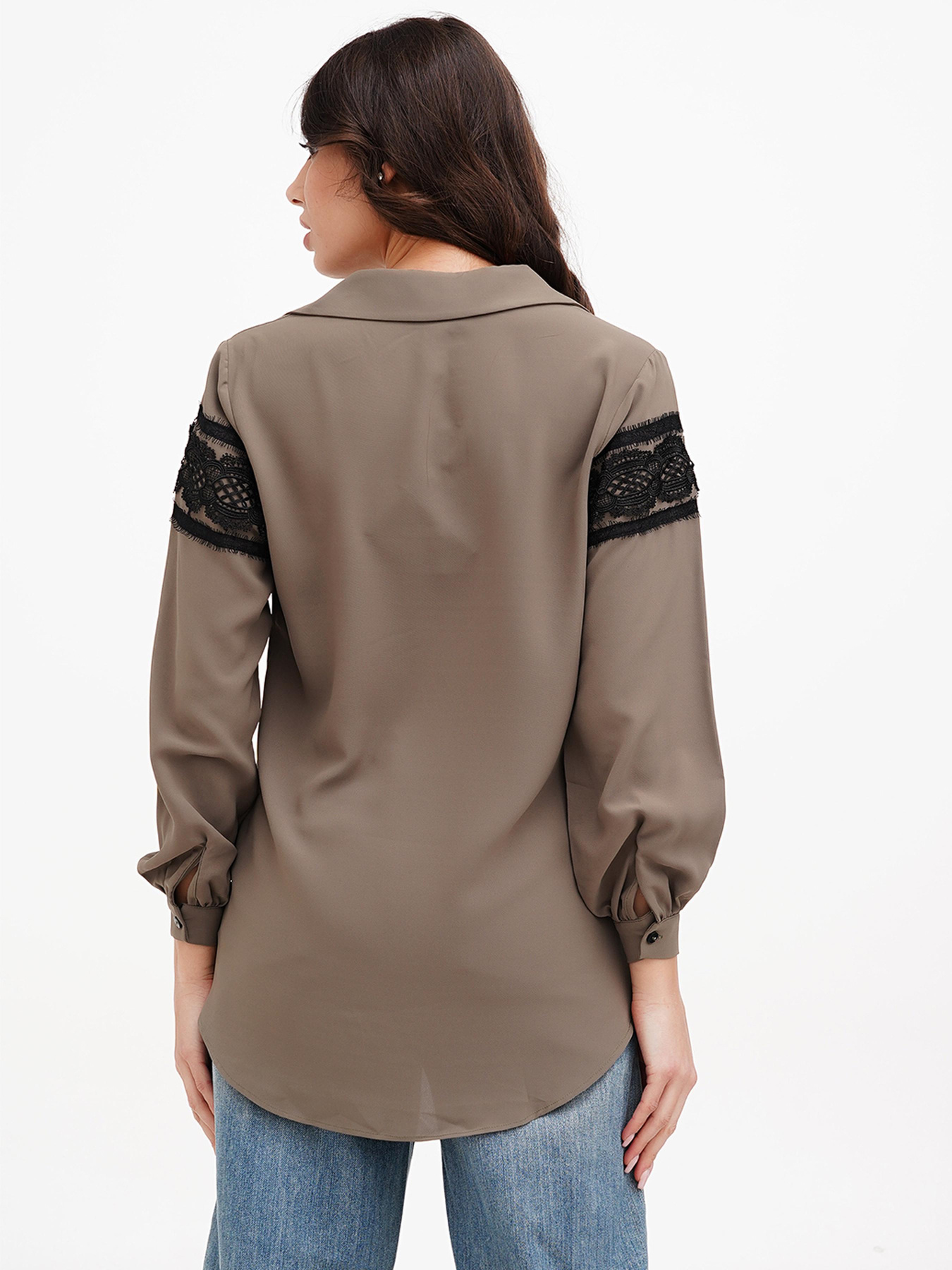 Блуза Sassofono модель A272-SF-2022_хаки Фото
