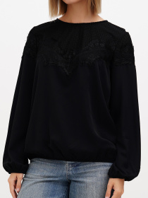 Блуза Sassofono модель A272-SF-2023_чёрный Фото