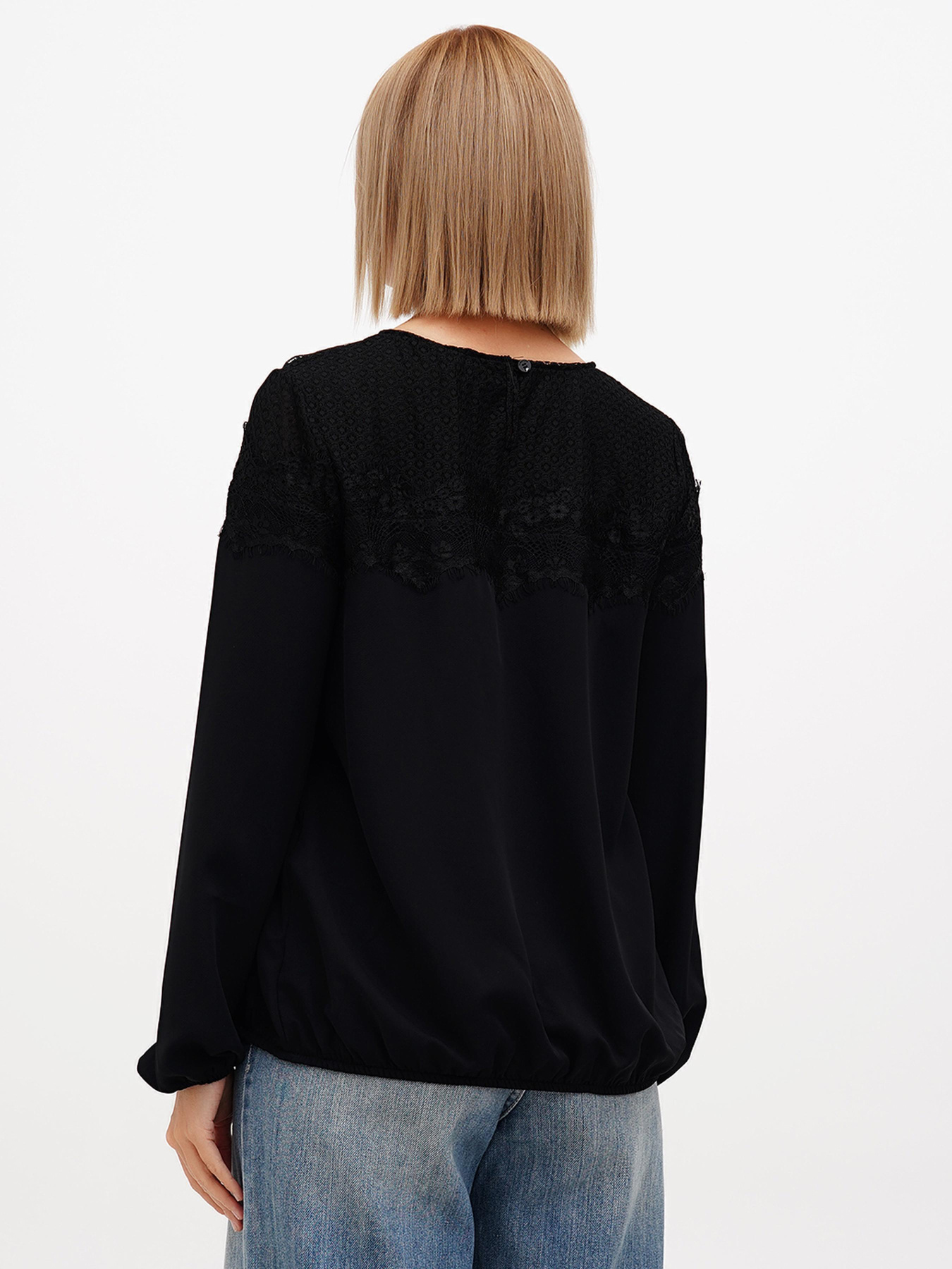 Блуза Sassofono модель A272-SF-2023_чёрный Фото